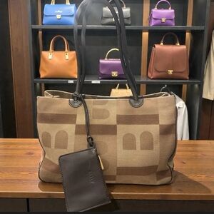 Bally Stylish Brown Tote Bag